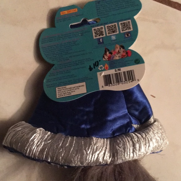 NWT Small pet wizard hat with Beard - Picture 3 of 3